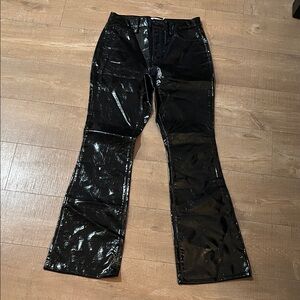 Good American faux leather Pants size 8 like new